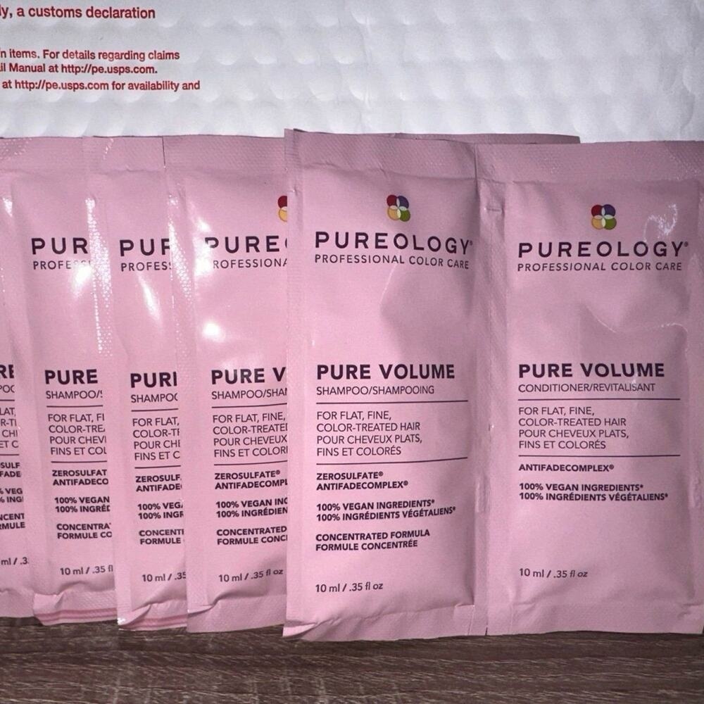 Pureology Pure Volume Shampoo‎ and conditioner travel samples